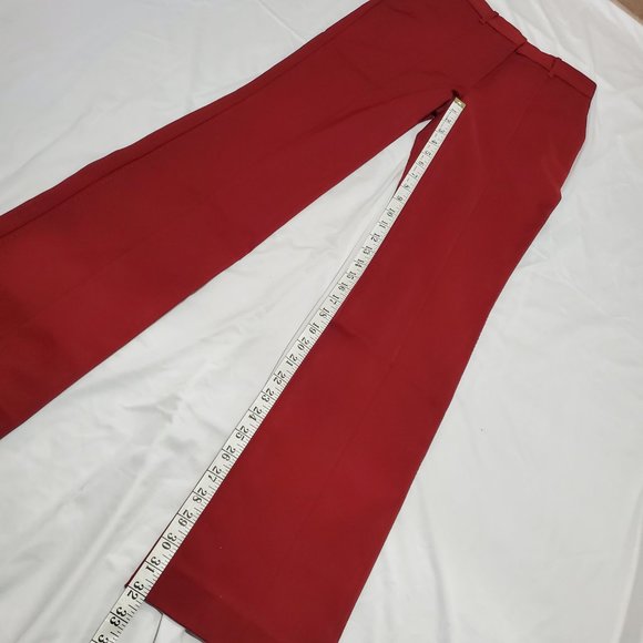 Marciano by Guess - Hollywood Flare Pant - Size 2 - Stunning Red Dress Pants - Picture 8 of 14
